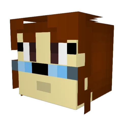Chive_Mounds Minecraft avatar head, 3D render