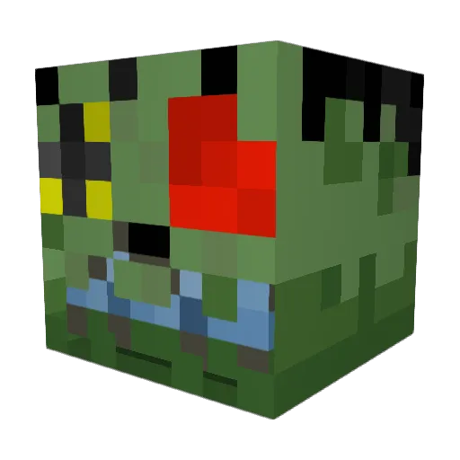 Chives7135 Minecraft avatar head, 3D render