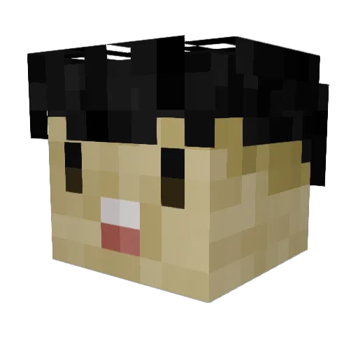 Chivi_MCY Minecraft avatar head, 3D render