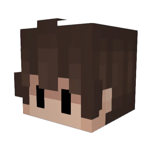 Chivrix Minecraft avatar head, 3D render