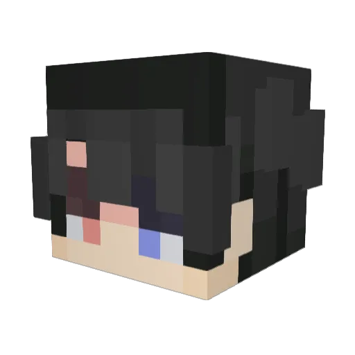 Chizaredthedrake Minecraft avatar head, 3D render