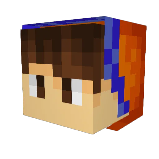 ChiziWizi Minecraft avatar head, 3D render