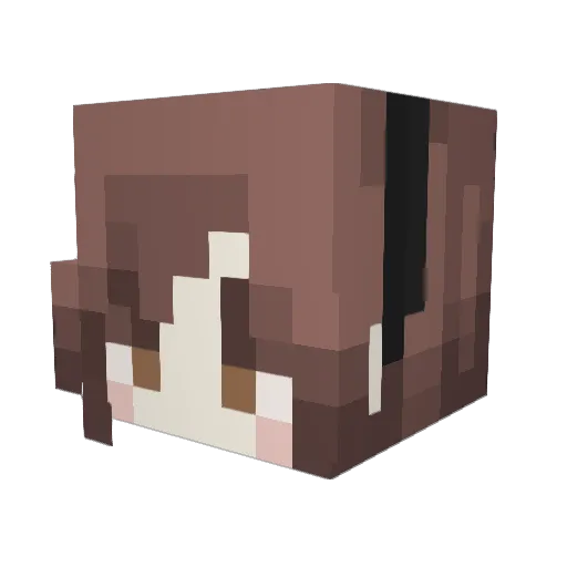 Chizu_uwu Minecraft avatar head, 3D render