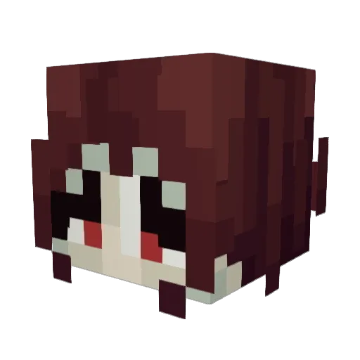 Chizuw Minecraft avatar head, 3D render