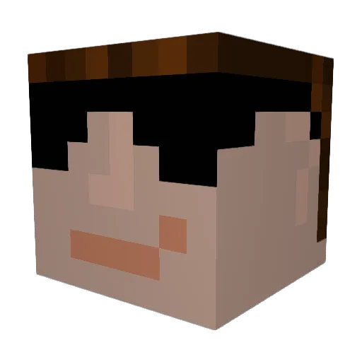 ChizzLord Minecraft avatar head, 3D render