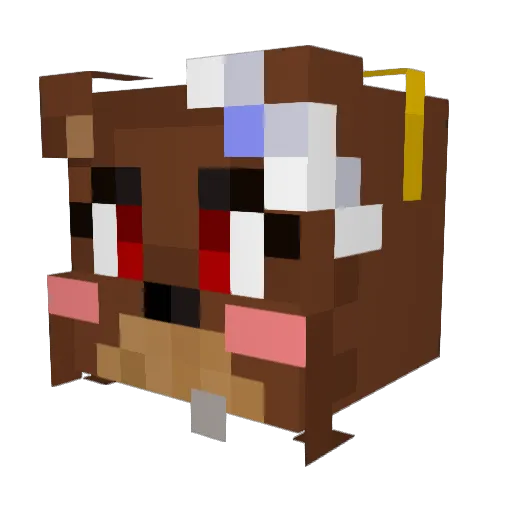 Chizzle10 Minecraft avatar head, 3D render
