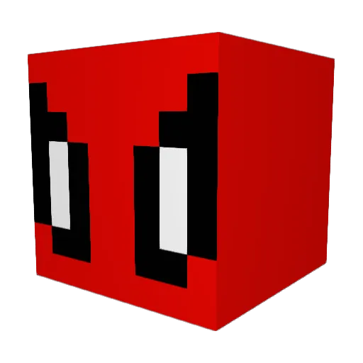 Chjimp Minecraft avatar head, 3D render