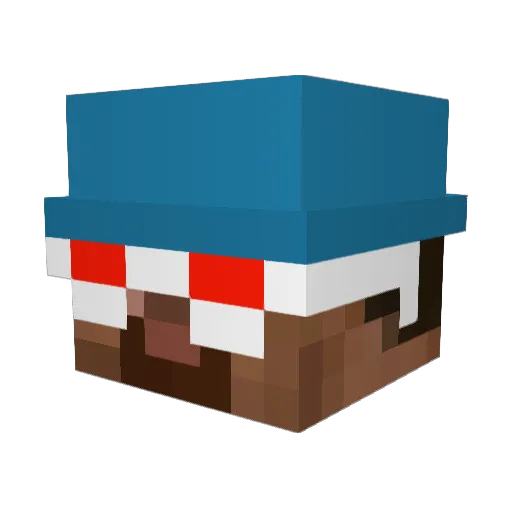 Chl0rineDaddy Minecraft avatar head, 3D render