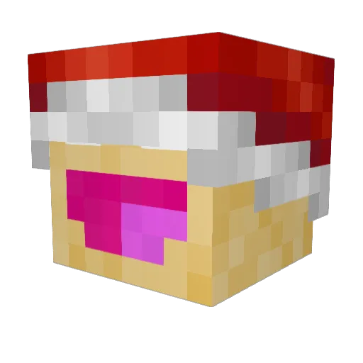 Chlckne Minecraft avatar head, 3D render
