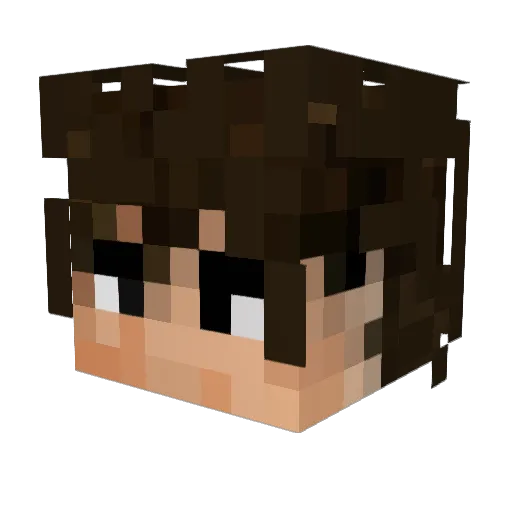 Chlebak12 Minecraft avatar head, 3D render