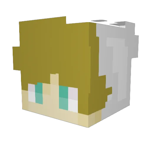 Chlebek112 Minecraft avatar head, 3D render
