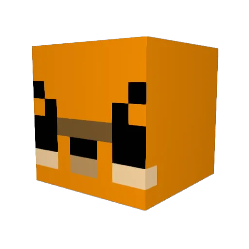 Chleg_ Minecraft avatar head, 3D render