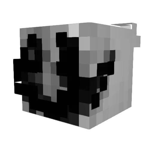 Chlenado_MVP Minecraft avatar head, 3D render