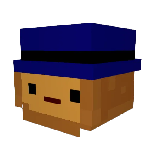 Chlep_Wiejski Minecraft avatar head, 3D render