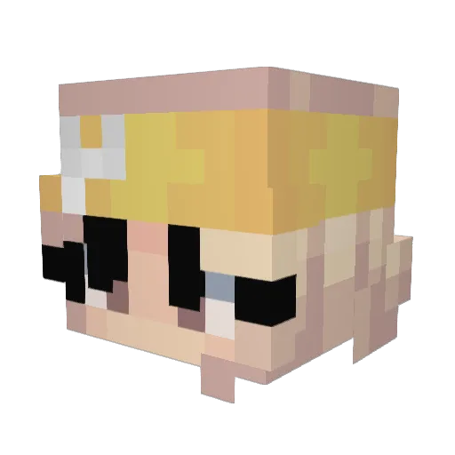 ChloIsCool9 Minecraft avatar head, 3D render
