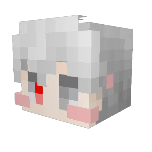 ChloMakI_TuS Minecraft avatar head, 3D render