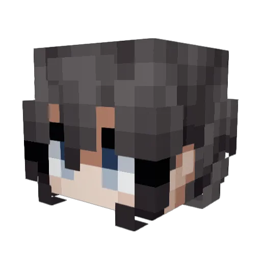 ChloeAubert Minecraft avatar head, 3D render
