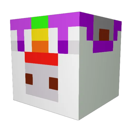 ChloeDaisy Minecraft avatar head, 3D render
