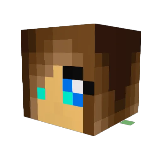 ChloeGirl2001 Minecraft avatar head, 3D render