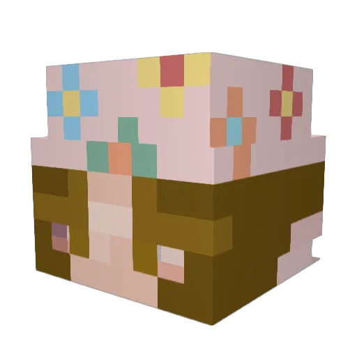 ChloeIsNotTyping Minecraft avatar head, 3D render