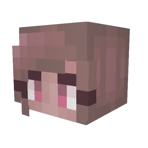 ChloeRushton26 Minecraft avatar head, 3D render