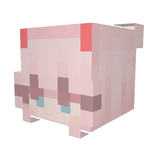 Chloe_0105 Minecraft avatar head, 3D render