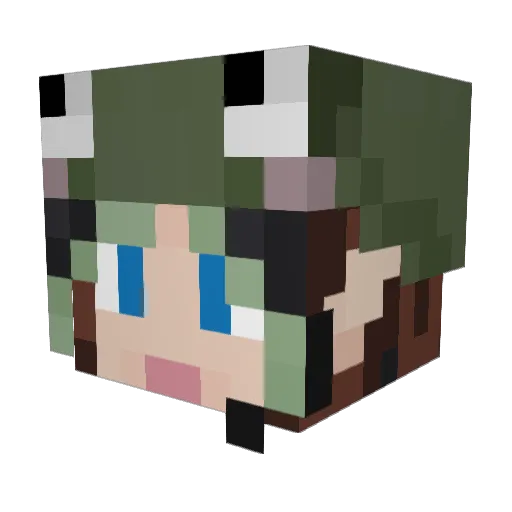 Chloe_Echelon Minecraft avatar head, 3D render