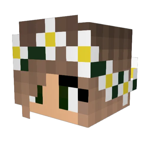 Chloe_Izzy_2003 Minecraft avatar head, 3D render