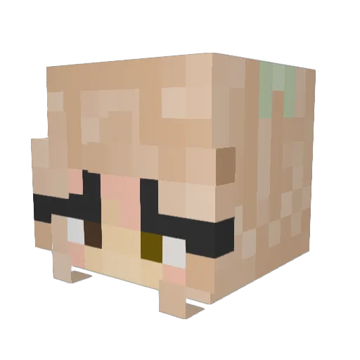 Chloe_Lenilee Minecraft avatar head, 3D render
