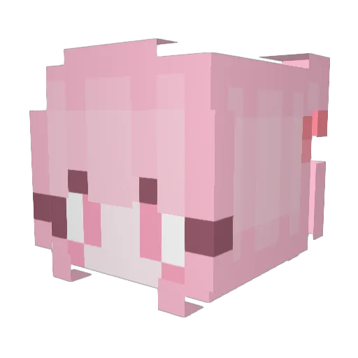 Chloe_Luna Minecraft avatar head, 3D render