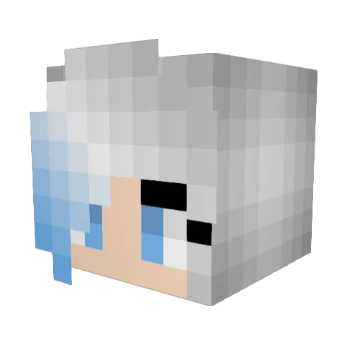 Chloebelle2009 Minecraft avatar head, 3D render