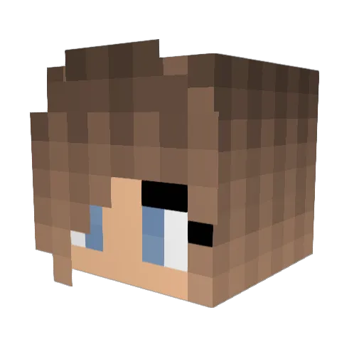 Chloesue07 Minecraft avatar head, 3D render