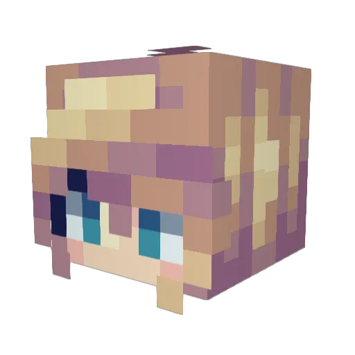 ChloroPhill2 Minecraft avatar head, 3D render