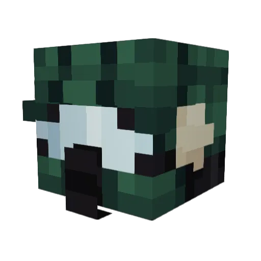 ChlorotoxinKing Minecraft avatar head, 3D render