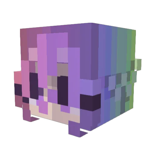 Chlover_07 Minecraft avatar head, 3D render