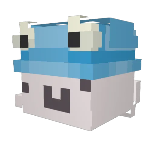Chlr1emy_ Minecraft avatar head, 3D render