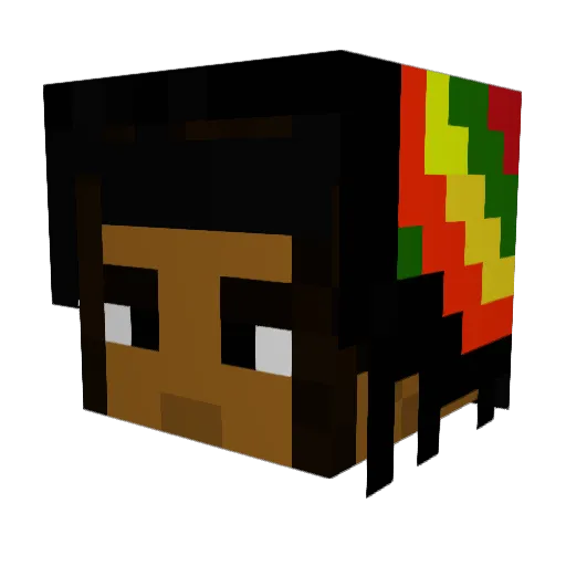 Chls Minecraft avatar head, 3D render