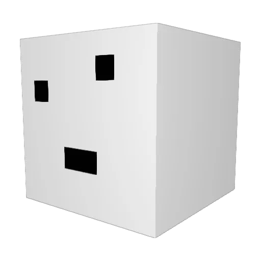 Chlwlstj Minecraft avatar head, 3D render