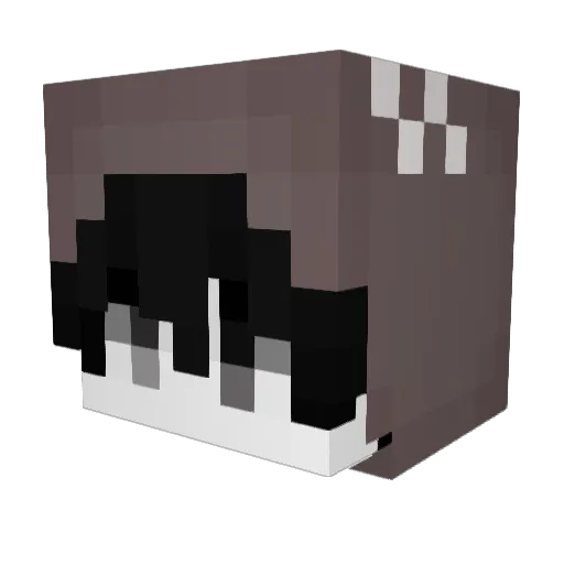 Chmandar Minecraft avatar head, 3D render