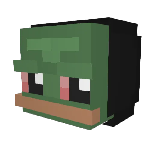 Chmura0 Minecraft avatar head, 3D render