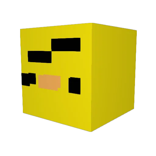 Chmurka2012 Minecraft avatar head, 3D render