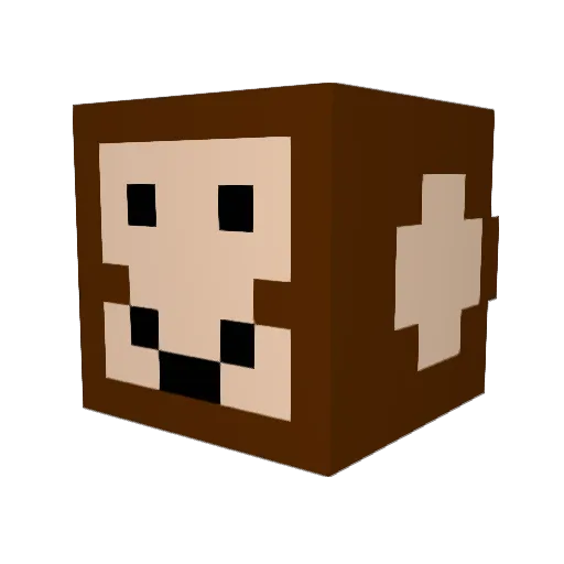 Chn1ncky1 Minecraft avatar head, 3D render