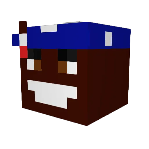 Chnuni69 Minecraft avatar head, 3D render