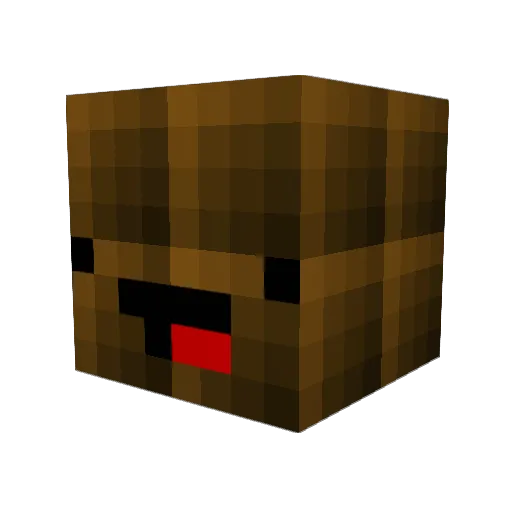 Cho0coCheese Minecraft avatar head, 3D render