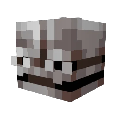 ChoFlow Minecraft avatar head, 3D render