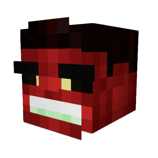 ChoPatat3 Minecraft avatar head, 3D render