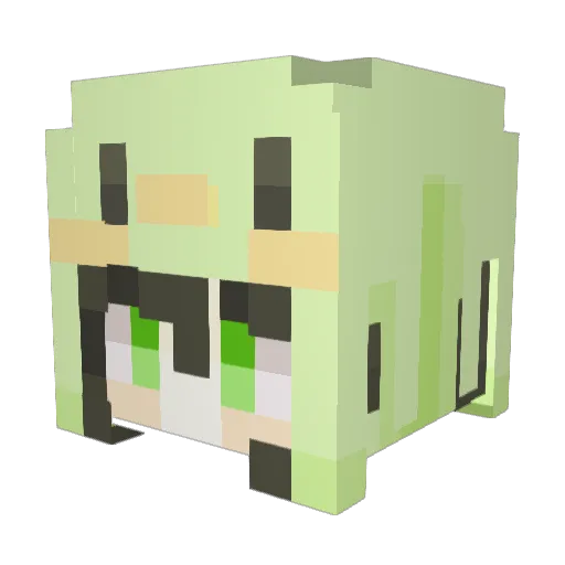 ChoShy Minecraft avatar head, 3D render