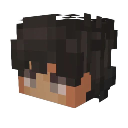 Chobani___ Minecraft avatar head, 3D render
