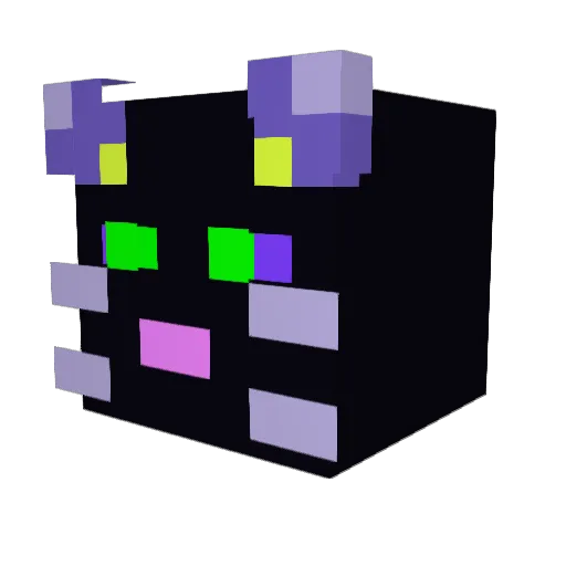 Chobin4 Minecraft avatar head, 3D render