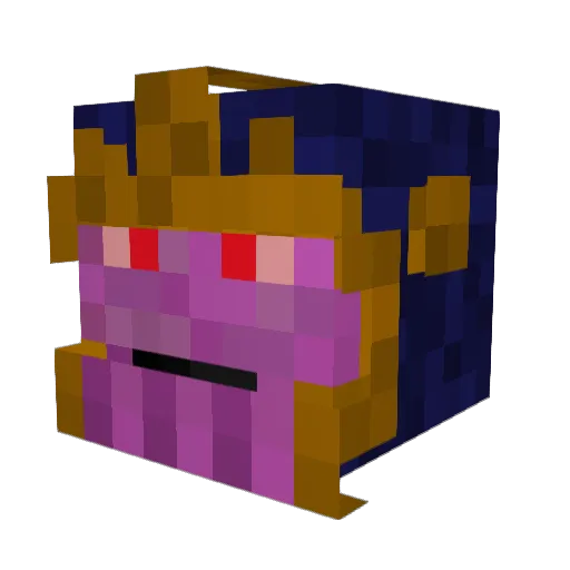 ChocPin Minecraft avatar head, 3D render